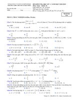 Đề thi HK1 Toán 10 năm 2018 – 2019 trường chuyên Lê Quý Đôn – Bình Định