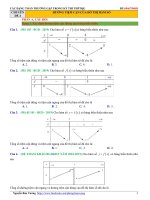 Các dạng toán đường tiệm cận của đồ thị hàm số thường gặp trong kỳ thi THPTQG 