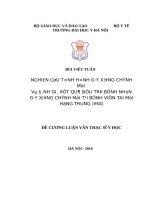 NGHIÊN cứu TÌNH HÌNH gãy XƯƠNG CHÍNH mũi và ĐÁNH GIÁ kết QUẢ điều TRỊ BỆNH NHÂN gãy XƯƠNG CHÍNH mũi tại BỆNH VIỆN TAI mũi HỌNG TRUNG ƯƠNG 