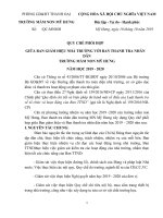 Quy chế phối hợp giữa ban thanh tra nhân dân với Ban giám hiệu nhà trường năm học 2019 2020