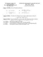  Đề kiểm tra giữa học kỳ 2 Toán 10 năm 2018 – 2019 trường Nguyễn Chí Thanh – TP HCM