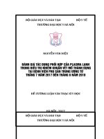 ĐÁNH GIÁ tác DỤNG PHỐI hợp của PLASMA LẠNH TRONG điều TRỊ NHIỄM KHUẨN vết mổ THÀNH BỤNG tại BỆNH VIỆN PHỤ sản TRUNG ƯƠNG từ THÁNG 7 năm 2017 đến THÁNG 6 năm 2018 