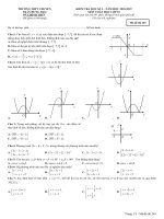 Đề thi HK1 Toán 10 năm 2018 – 2019 trường chuyên Trần Hưng Đạo – Bình Thuận