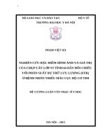 NGHIÊN cứu đặc điểm HÌNH ẢNH và GIÁ TRỊ của CHỤP cắt lớp VI TÍNH 64 dãy đối CHIẾU với PHÂN SUẤT dự TRỮ lưu LƯỢNG (FFR)  ở BỆNH NHÂN THIẾU máu cục bộ cơ TIM 
