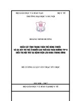 KHẢO sát TÌNH TRẠNG TUÂN THỦ DÙNG THUỐC và SA sút TRÍ TUỆ ở NGƯỜI CAO TUỔI đái THÁO ĐƯỜNG TYP II điều TRỊ nội TRÚ tại BỆNH VIỆN lão KHOA TRUNG ƯƠNG 