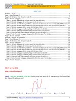 Các dạng toán đọc đồ thị – tương giao – tiếp tuyến thường gặp trong kỳ thi THPTQG 