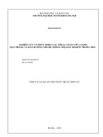 Luận án tiến sĩ nghiên cứu phát triển các thuật toán ước lượng mặt phẳng và dẫn đường cho hệ thống thị giác rô bốt trong nhà  (tt) 
