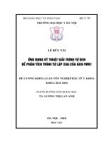 ỨNG DỤNG kỹ THUẬT GIẢI TRÌNH tự GEN để PHÂN TÍCH TRÌNH tự lặp CGG của GEN FMR1 