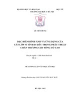 ĐẶC điểm HÌNH ẢNH và ỨNG DỤNG của cắt lớp VI TÍNH 64 dãy TRONG PHẪU THUẬT CHẤN THƯƠNG cột SỐNG cổ CAO 