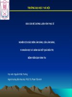 NGHIÊN cứu đặc điểm lâm SÀNG, cận lâm SÀNG,  VI KHUẨN học và  ĐÁNH GIÁ kết QUẢ điều TRỊ BỆNH VIÊM sụn VÀNH TAI 