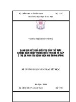 ĐÁNH GIÁ kết QUẢ điều TRỊ của THỞ máy KHÔNG xâm NHẬP TRONG điều TRỊ SUY hô hấp ở TRẺ đẻ NON tại BỆNH VIỆN NHI TRUNG ƯƠNG 