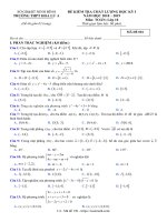 Đề thi HKI Toán 10 năm học 2018 – 2019 trường THPT Hoa Lư A – Ninh Bình