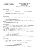 Đề kiểm tra định kỳ Toán 11 lần 1 năm 2018 – 2019 sở GD và ĐT Bắc Ninh