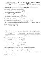  Đề kiểm tra Đại số 10 chương 4 năm 2018 – 2019 trường Đoàn Thượng – Hải Dương
