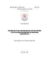 ĐẶC điểm DỊCH tễ học lâm SÀNG BỆNH sốt XUẤT HUYẾT DENGUE ở TRẺ EM tại BỆNH VIỆN BỆNH NHIỆT đới TRUNG ƯƠNG, vụ DỊCH năm 2017 