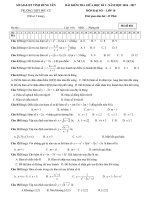 Đề kiểm tra 1 tiết Đại số 10 chương 2 năm học 2016 – 2017 trường THPT Phù Cừ – Hưng Yên