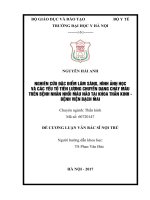 NGHIÊN cứu đặc điểm lâm SÀNG, HÌNH ẢNH học và các yếu tố TIÊN LƯỢNG CHUYỂN DẠNG CHẢY máu TRÊN BỆNH NHÂN NHỒI máu não tại KHOA THẦN KINH  BỆNH VIỆN BẠCH MAI 