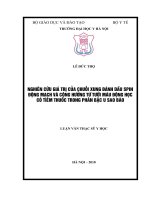 NGHIÊN cứu GIÁ TRỊ của CHUỖI XUNG ĐÁNH dấu SPIN ĐỘNG MẠCH và CỘNG HƯỞNG từ tưới máu ĐỘNG học có TIÊM THUỐC TRONG PHÂN bậc u SAO bào 
