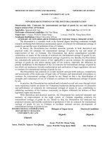 thong tin ket luan moi tieng anh