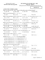 Đề thi HK1 Toán 10 năm học 2017 – 2018 trường THPT Phan Ngọc Hiển – Cà Mau