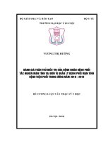 ĐÁNH GIÁ TUÂN THỦ điều TRỊ của BỆNH NHÂN BỆNH PHỔI tắc NGHẼN mạn TÍNH tại đơn vị QUẢN lý BỆNH PHỔI mạn TÍNH BỆNH VIỆN PHỔI TRUNG ƯƠNG năm 2018   2019 