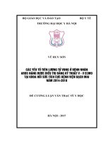 CÁC yếu tố TIÊN LƯỢNG tử VONG ở BỆNH NHÂN ARDS NẶNG được điều TRỊ BẰNG kỹ THUẬT v   v ECMO tại KHOA hồi sức TÍCH cực BỆNH VIỆN BẠCH MAI năm 2014 2018 