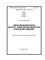 ĐÁNH GIÁ HIỆU QUẢ điều TRỊ bổ TRỢ PHÁC đồ 4AC   4TAXANE TRÊN BỆNH NHÂN UNG THƯ vú có bộ BA âm TÍNH tại BỆNH VIỆN k 