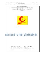 Thiết kế máy điện-Thiết kế động cơ không đồng bộ rô to lồng sóc