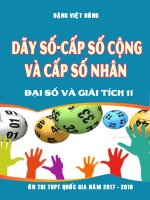 Hướng dẫn giải các dạng toán dãy số, cấp số cộng và cấp số nhân – đặng việt đông  file word