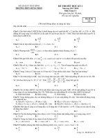 Đề thi học kỳ 1 Toán 11 năm học 2017 – 2018 trường THPT Hưng Nhân – Thái Bình