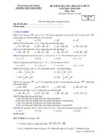 Đề kiểm tra giữa học kỳ 1 Toán 10 năm 2018 – 2019 trường THPT Thái Phiên – Hải Phòng