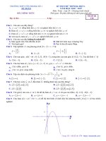  Đề thi thử Toán 10 THPTQG 2019 trường THPT Yên Phong 1 – Bắc Ninh lần 1