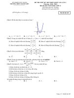 Đề thi thử THPTQG Toán 11 năm 2018 – 2019 lần 1 trường Ngô Sĩ Liên – Bắc Giang