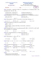  Đề kiểm tra giữa học kỳ 1 Toán 10 năm 2018 – 2019 trường Yên Phong 1 – Bắc Ninh