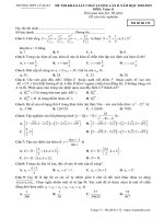  Đề khảo sát Toán 11 lần 2 năm 2018 – 2019 trường THPT Lê Xoay – Vĩnh Phúc