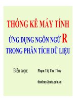 THỐNG KÊ MÁY TÍNH ỨNG DỤNG NGÔN NGỮ R TRONG PHÂN TÍCH DỮ LIỆU Biên soạn