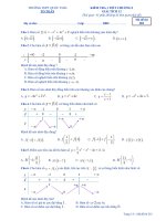  Đề kiểm tra 1 tiết chương 1 Giải tích 12 (Hàm số) năm 2018 – 2019 trường Quốc Thái – An Giang