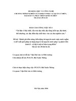 Đánh giá tiềm năng, biến động tài nguyên nước mặt, nước ngầm đề xuất giải pháp sử dụng hợp lý tài nguyên nước phục vụ phát triển kinh tế - xã hội số đảo trọng điểm