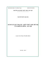 đánh giá quy hoạch kiến trúc khu đô thị văn khê hà đông hà nội 