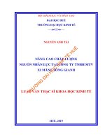 NÂNG CAO CHẤT LƢỢNG NGUỒN NHÂN LỰC TẠI CÔNG TY TNHH MTV XI MĂNG SÔNG GIANH