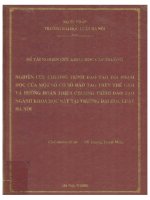 Nghiên cứu chương trình đào tạo tội phạm học của một số cơ sở đào tạo trên thế giới và hướng hoàn thiện chương trình đào tạo ngành khoa học này tại Trường