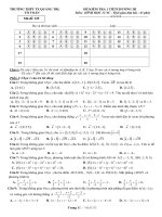 Đề kiểm tra 1 tiết Hình học 12 chương 3 năm 2018 – 2019 trường Thị xã Quảng Trị