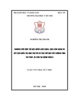 NGHIÊN cứu một số đặc điểm lâm SÀNG, cận lâm SÀNG và kết QUẢ điều TRỊ UNG THƯ vú có THỤ THỂ nội TIẾT DƯƠNG TÍNH tái PHÁT, DI căn tại BỆNH VIỆN k 