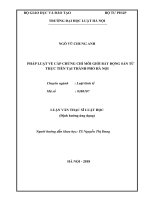 Pháp luật về cấp chứng chỉ môi giới bất động sản từ thực tiễn tại thành phố Hà Nội