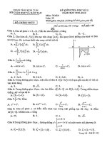 Đề kiểm tra học kì 2 Toán 12 năm học 2018 – 2019 sở GDĐT Kon Tum