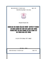ĐÁNH GIÁ tác DỤNG của bài THUỐC “QUYÊN tý THANG”  và điện CHÂM kết hợp kéo GIÃN cột SỐNG TRONG điều TRỊ hội CHỨNG cổ VAI CÁNH TAY DO THOÁI HOÁ cột SỐNG 