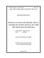 ĐÁNH GIÁ tác DỤNG hỗ TRỢ điều TRỊ của tập KHÍ CÔNG DƯỠNG SINH SAU rửa PHỔI TRÊN BỆNH NHÂN bụi PHỔI SILIC 