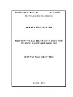 Pháp luật về bảo hiểm y tế và thực tiễn thi hành tại thành phố Hà Nội
