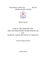 ĐÁNH GIÁ kết QUẢ điều TRỊ UNG THƯ PHỔI KHÔNG tế bào NHỎ DI căn não BẰNG PHÁC đồ PC kết hợp với xạ TOÀN não 