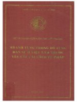 Tranh tụng trong tố tụng dân sự ở Việt Nam trước yêu cầu cải cách tư pháp